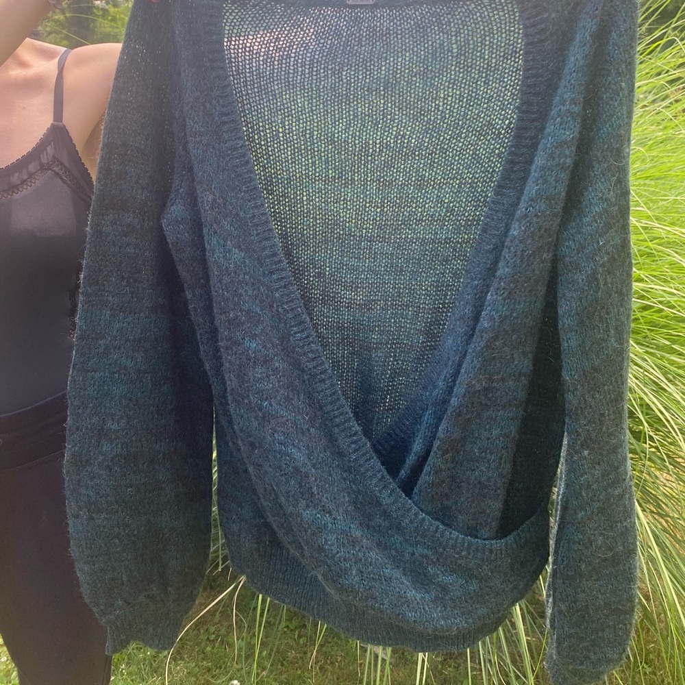 Free People wrap sweater